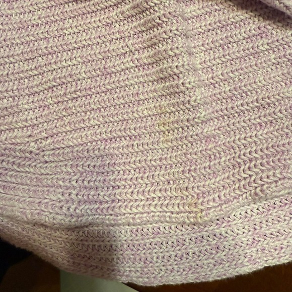 Talbots Womens Size L Lilac 100% Pima Cotton Knit Sweater Long Sleeve *flaw* - Picture 10 of 12